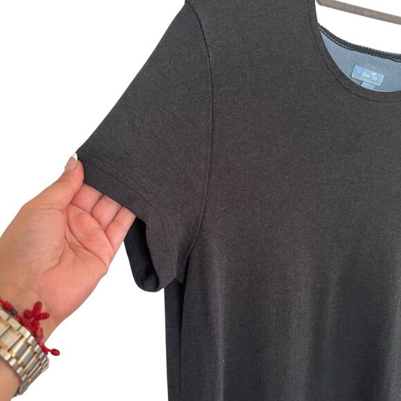 Horny Toad Women’s Lyocell Cotton Short Sleeve Shirt Dress Black Size Large - Picture 4 of 10